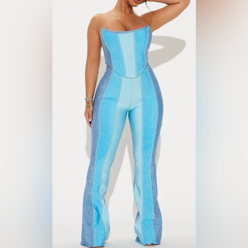 Stylish Blue Jumpsuit